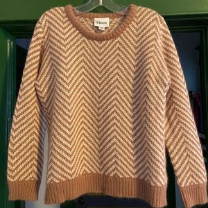 Size M camel/cream Anthropologie sweater